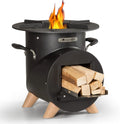 Blumfeldt Brasero Extérieur Portable avec Gril pour Jardin, Bol en Acier et Tisonnier