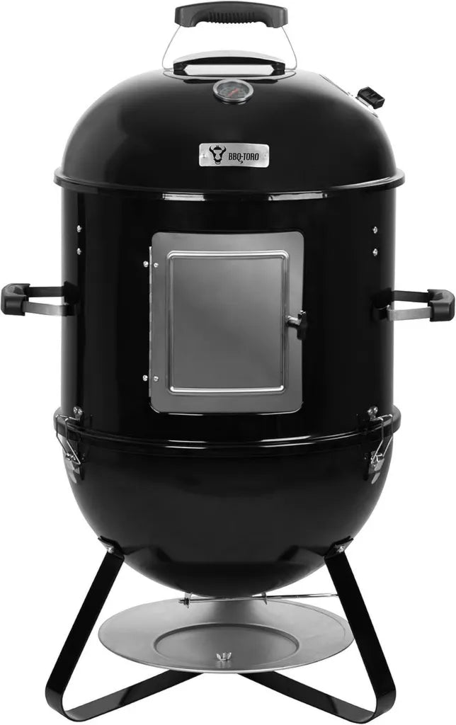 Fumoir à Baril 3-en-1 BBQ-Toro Ø 47 cm | Barbecue Charbon, Brasero, Foyer | Fumeur avec Thermomètre