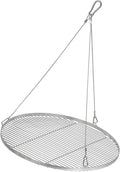 Grille Suspendue en Acier Inoxydable Ø70cm pour Barbecue Extérieur
