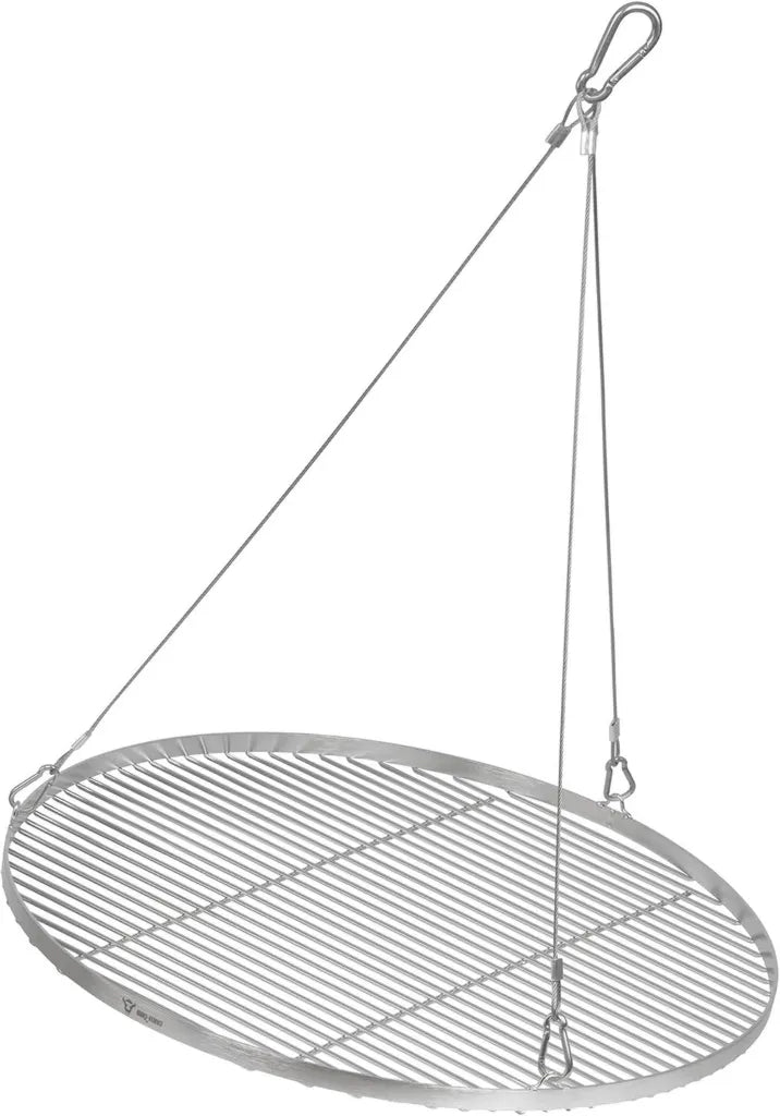 Grille Suspendue en Acier Inoxydable Ø70cm pour Barbecue Extérieur
