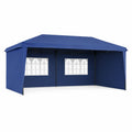 Tente de réception en polyester bleu avec fenêtres 3x6m