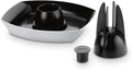 Support à Poulet Deluxe Weber en Acier Inoxydable avec Bac Égouttoir Intégré - Cuisson Aromatique, Argenté