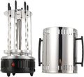 Grill électrique vertical à kebab 1000 W avec 6 brochettes pour usage domestique