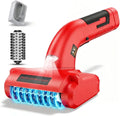 Brosse électrique BBQ rechargeable avec LED, poils inox, tête amovible