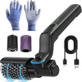 Brosse Barbecue Électrique Sans Fil Bison Cyclone, 2 Brosses en INOX, 3 Vitesses, Rotation 180°