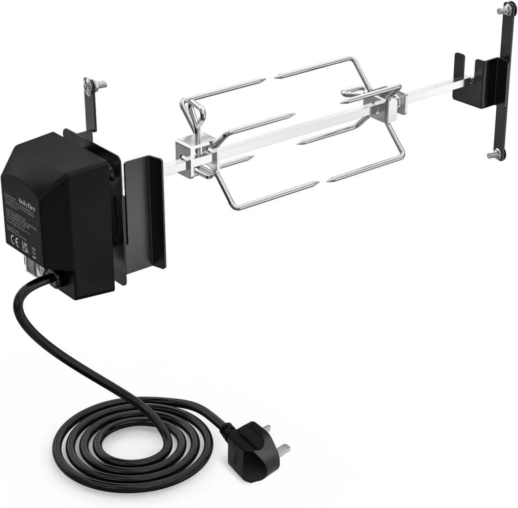 Kit de rôtissoire électrique Onlyfire pour Weber WSM 46 cm, accessoires barbecue