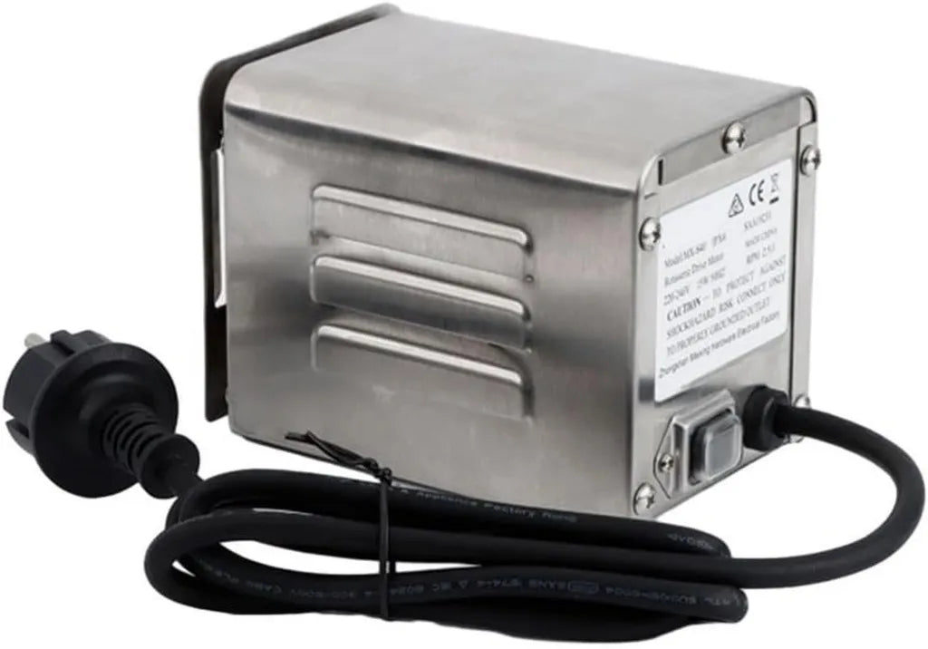 Kit de Rôtissoire en Acier Inoxydable pour Barbecue à Gaz - Moteur Puissant Inclus