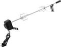 Rôtissoire Électrique en Inox avec Rotation Automatique 360°, 4W pour Barbecue Gaz et Charbon