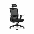 Chaise de bureau en maille noire réglable