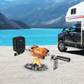 Rôtissoire Électrique avec Brochette Rotative, Grill à 360° pour Barbecue en Copeaux, Longueur Max 78 cm