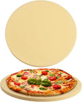 homEdge Pierre à Pizza Ronde en Cordiérite 38,1 cm - Résistante aux Chocs Thermiques pour Four et Gril