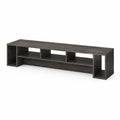 Meuble TV bois composite Gris Foncé 200 cm