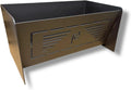 Corbeille à granulés pour poêles à bois, capacité 18L, dimensions 400x230x200 mm