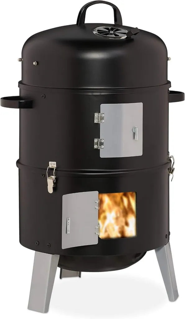 Fumoir 3 en 1 Multifonction avec Thermomètre pour BBQ