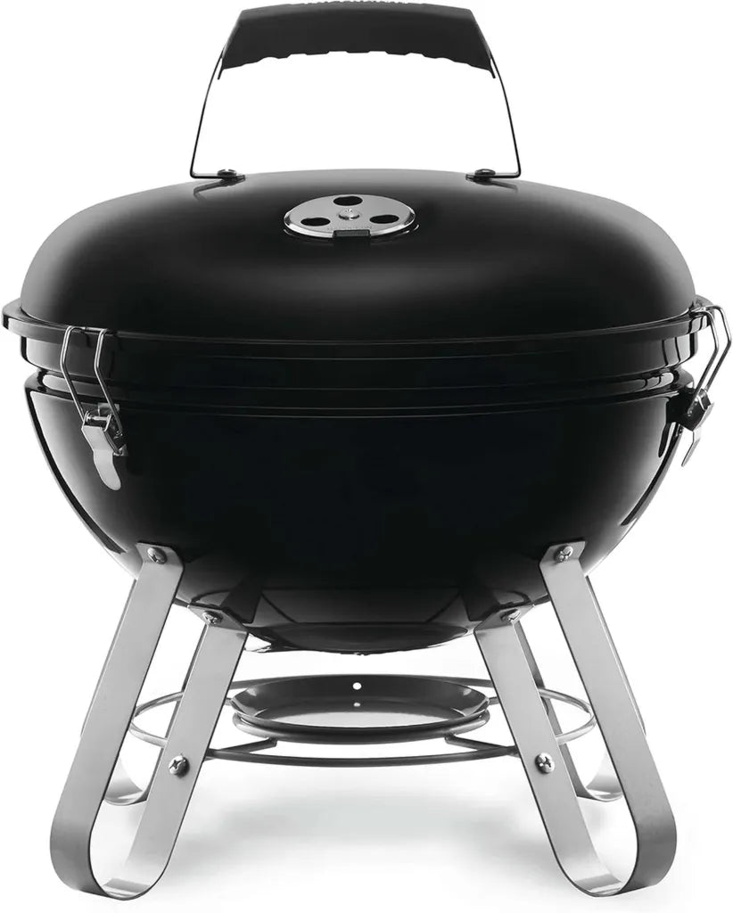 Barbecue Portable à Charbon 36 cm Napoleon - Noir, Surface de Cuisson 968 cm², Design Solide à 4 Pieds