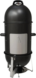Fumoir à Charbon Vertical Robuste 46 cm - Barbecue Extérieur Multifonction