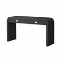 Console en MDF Noir avec 2 Tiroirs