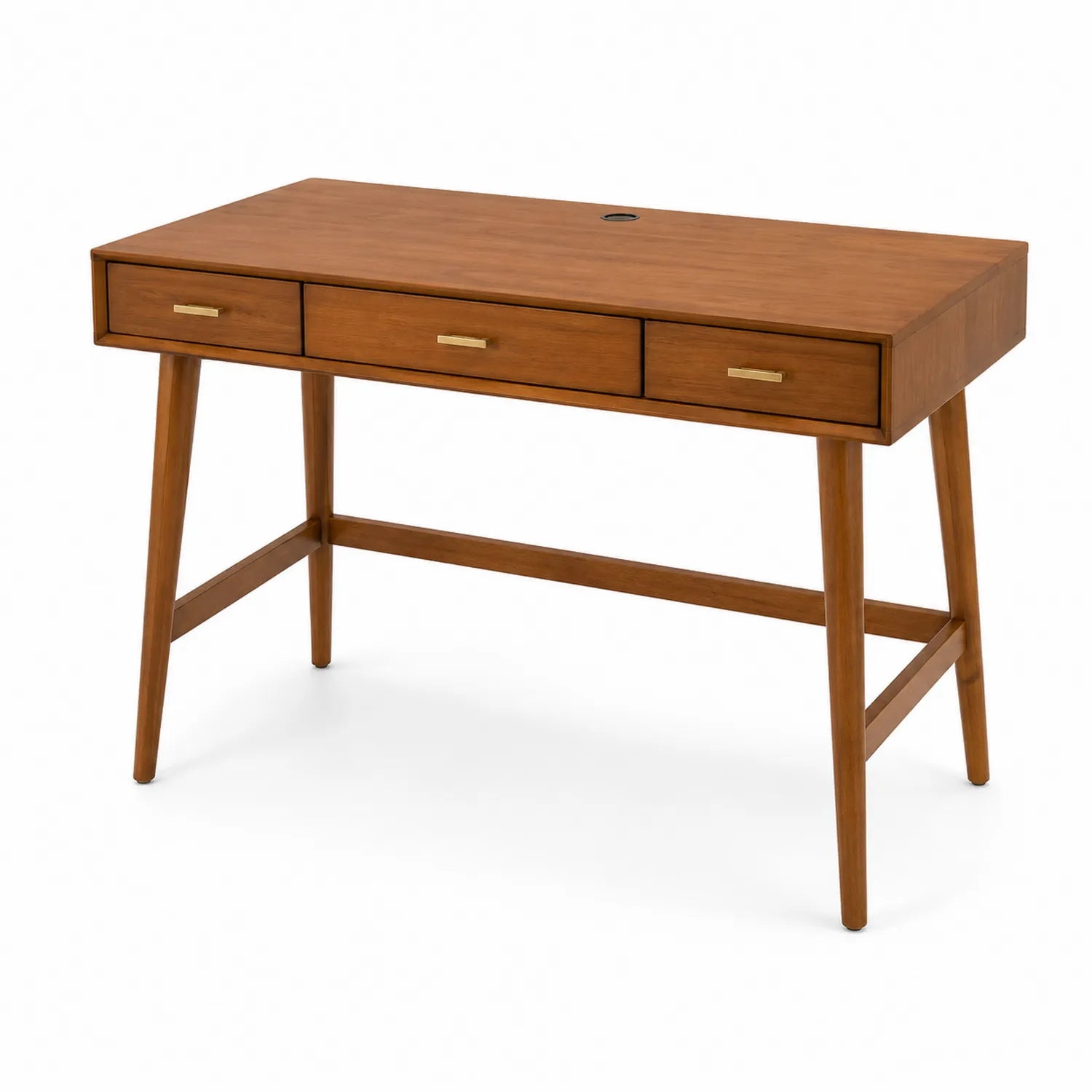 Bureau en bois avec trois tiroirs