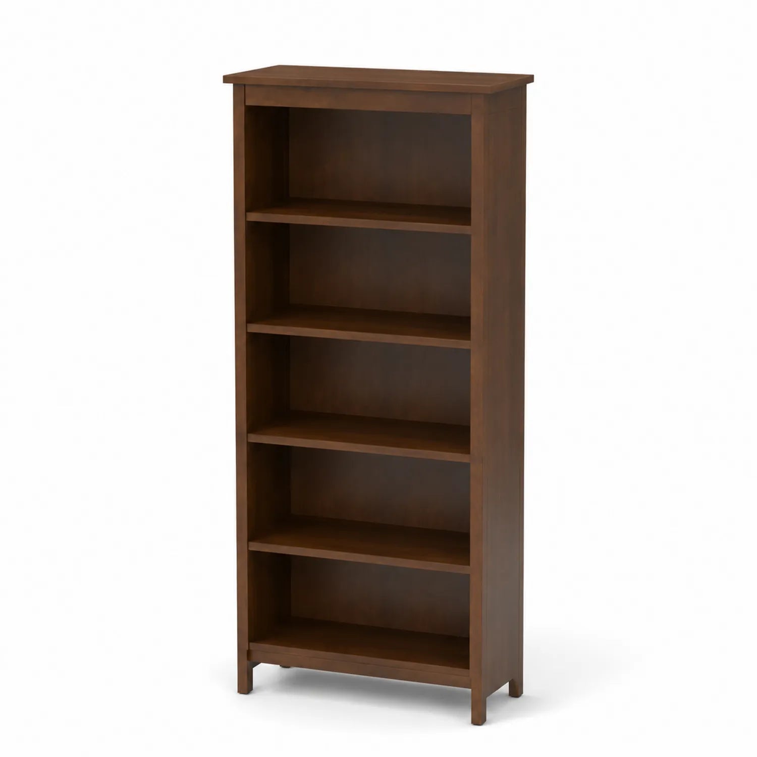 Bibliothèque en bois avec 5 étagères marron 170x60x30 cm