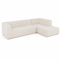 Canapé d'angle en tissu Beige