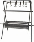 Support de Camping Pliable en Métal avec Filet Respirant pour Barbecue
