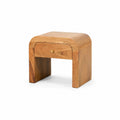 Table de chevet en bois de manguier avec tiroir